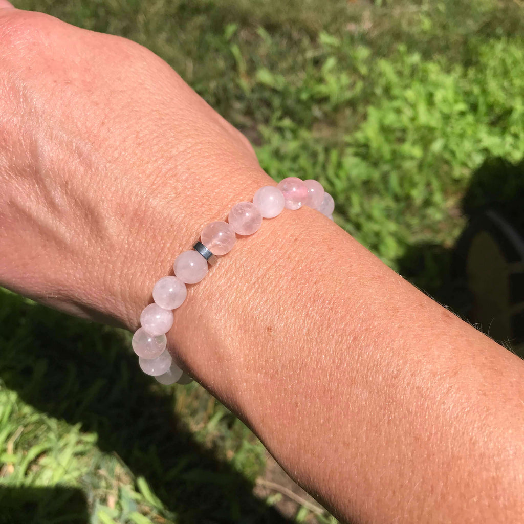 Rose Quartz Bead Bracelet