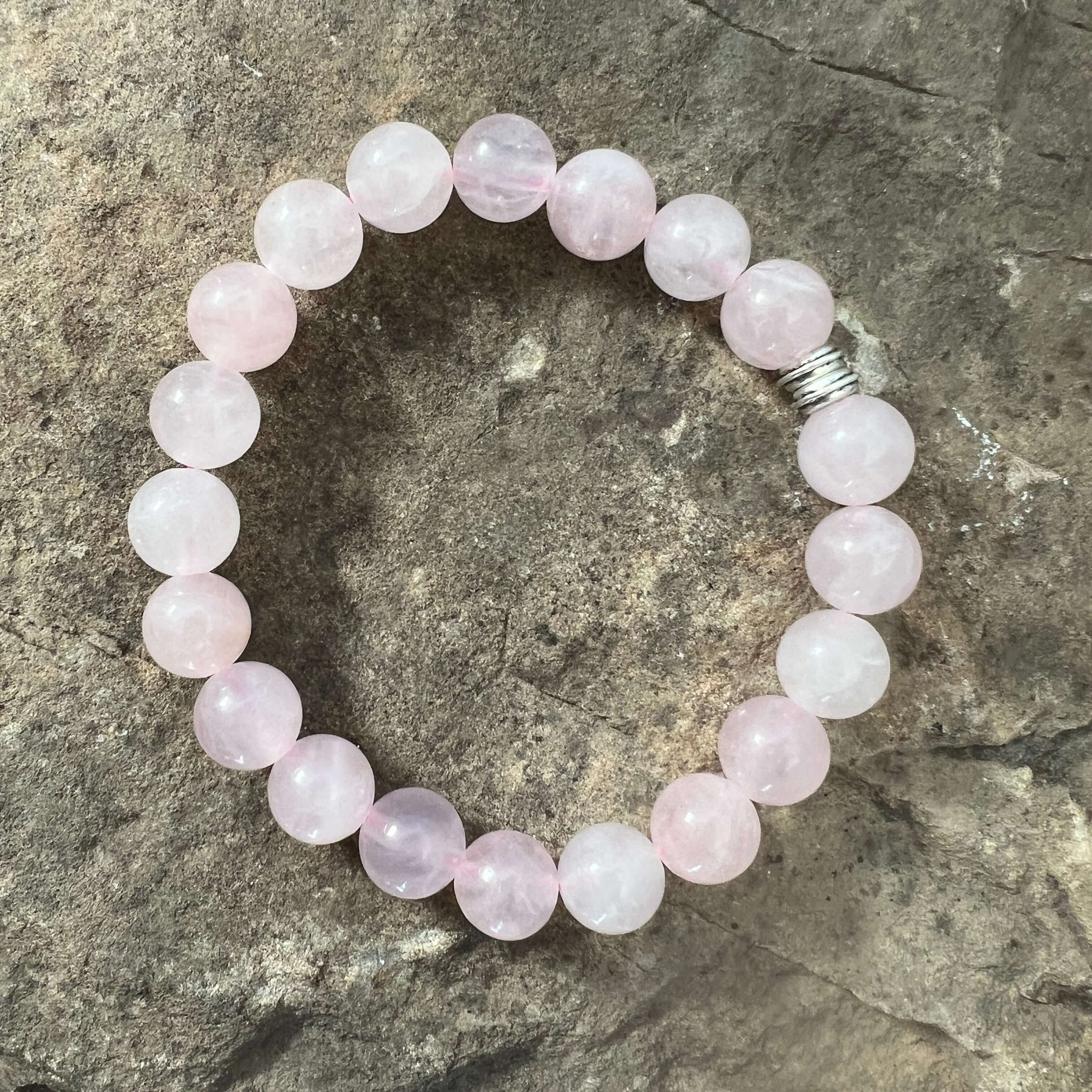 Rose Quartz Bead Bracelet