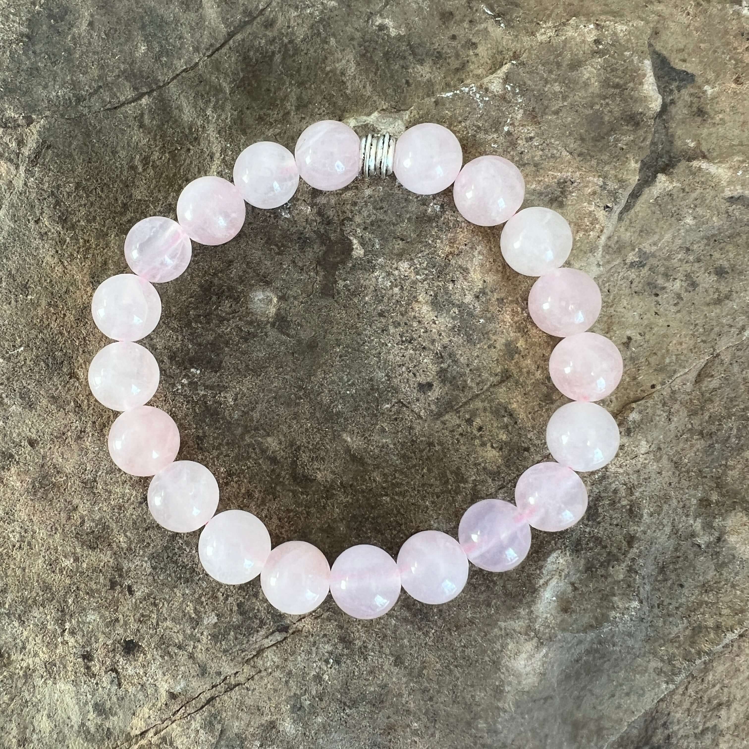 Rose Quartz Bead Bracelet